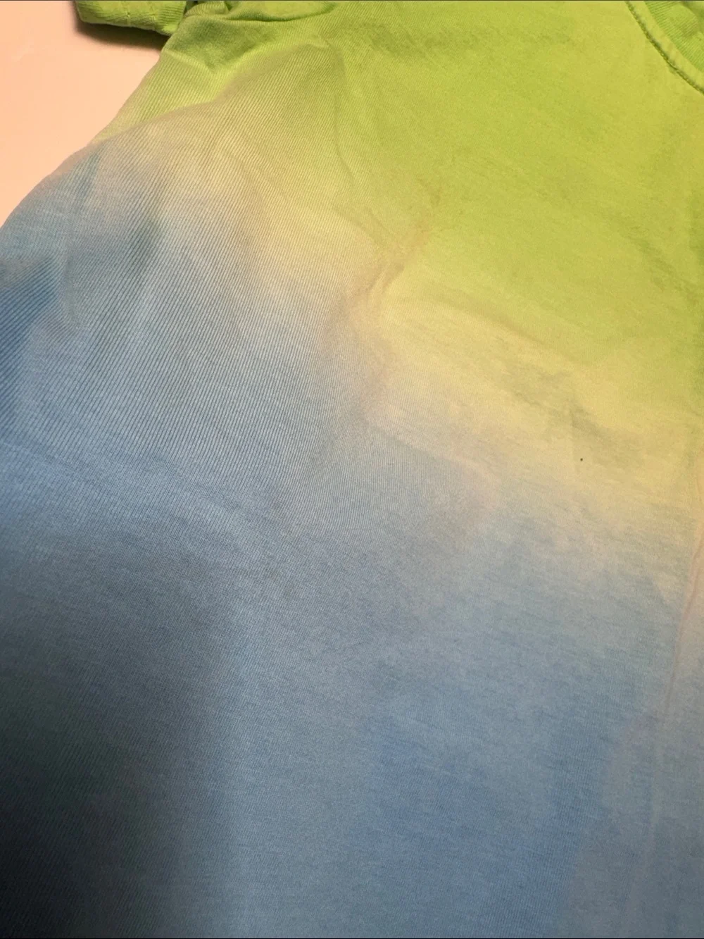 Little Bipsy Green to Blue Ombre Short Sleeve Tee